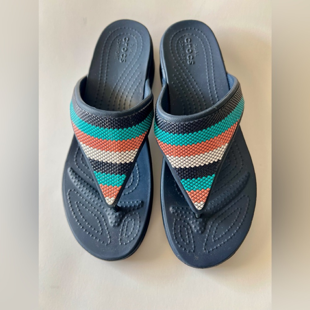 Womens Crocs Colorful Sandals